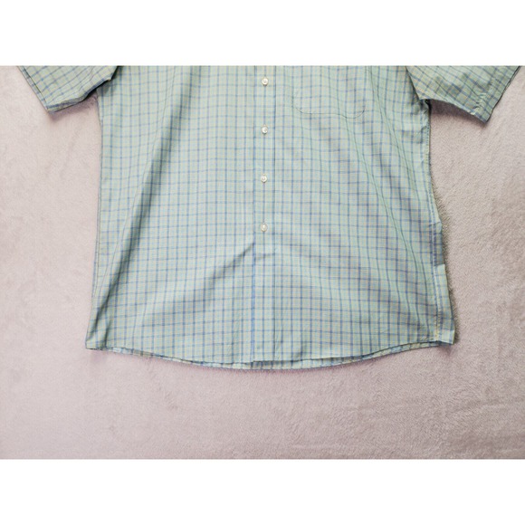 Jos. A. Bank Shirt Mens Large Multi Plaid Cotton Stays Cool Collared Button Down - Picture 3 of 9